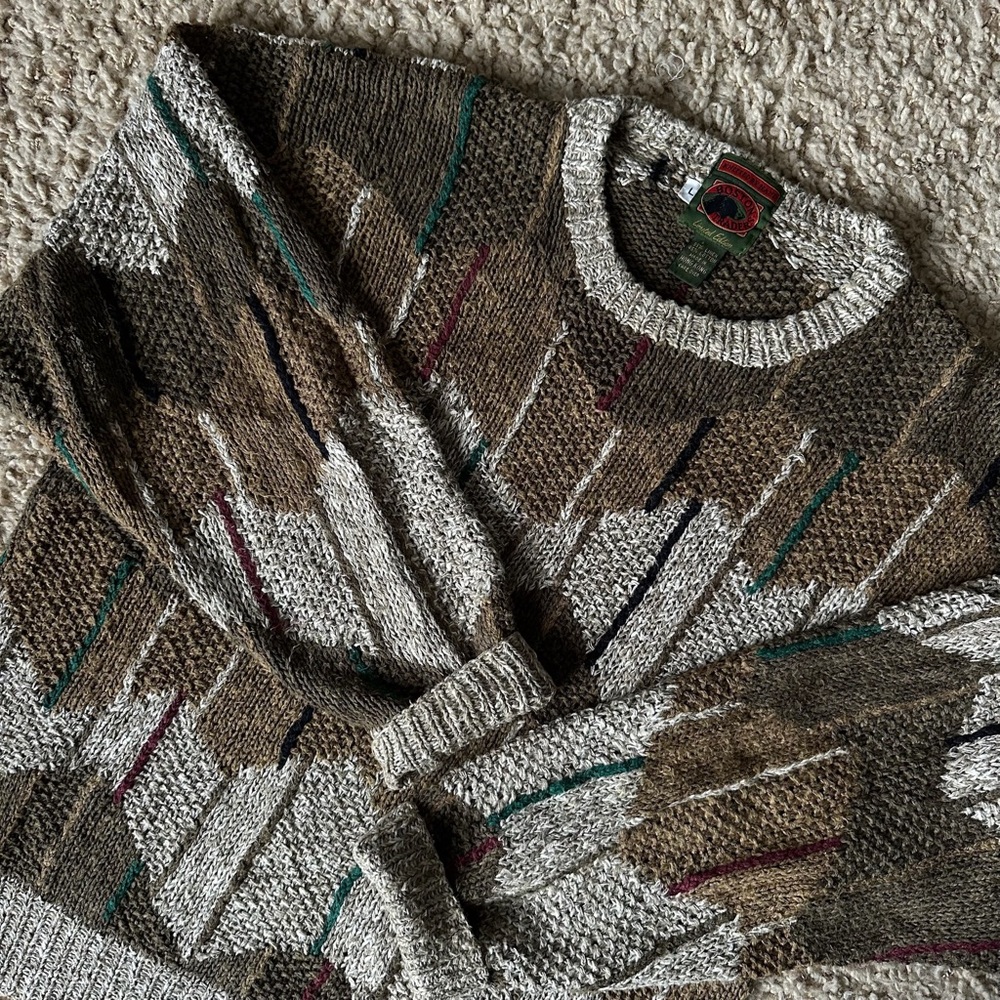 BOSTON TRADERS Vintage Linen/Cotton Knit Sweater
